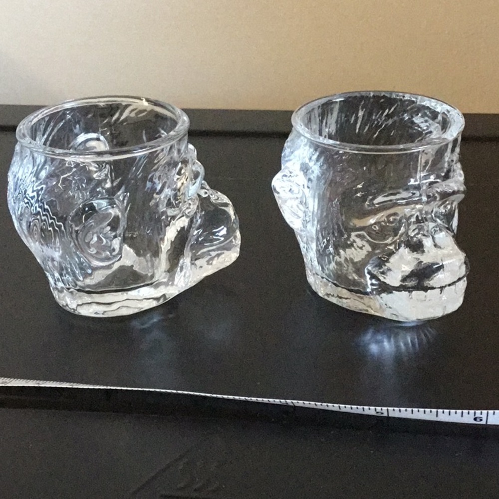 New 2 Monkey shot glasses